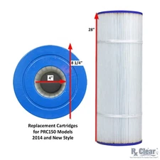 Rx Clear Cartridge For Hydromatic PRC150 Swimming Pool Filter - New Style