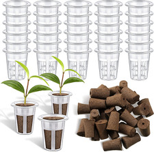 60 Pieces Hydroponic Seed Grow Sponges Pod Kit for Indoor and Outdoor Use 0.45 per gallon