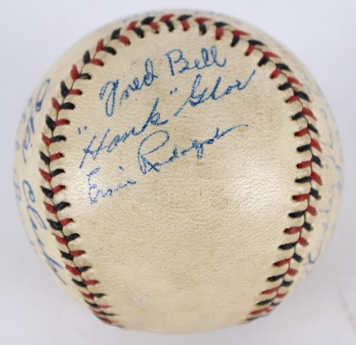 1941 Eau Claire Bears Signed Baseball, Rosy Ryan on Sweetspot, Many MLB Players - Picture 3 of 7