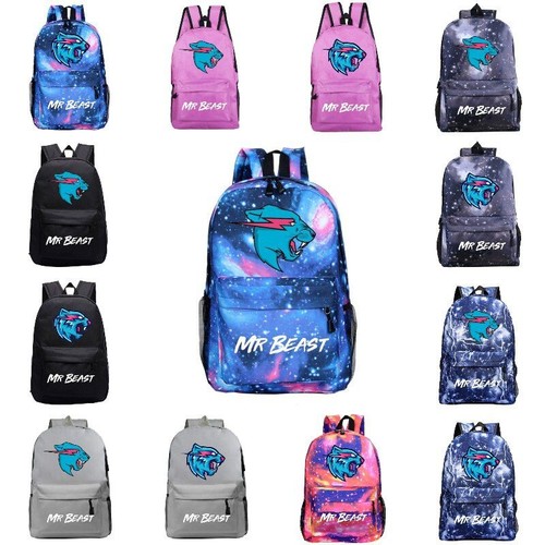 Mr Beast Lightning Cat Bapa High Capacity School Bag With Breathable