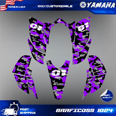 Yamaha YFZ 450 Graphics Kit 2003-2008 Custom Design Stickers Decals Kit ATV