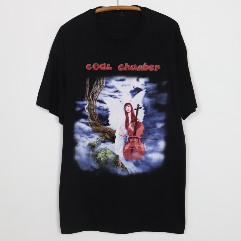 Vintage 1999 Coal Chamber Chamber Music T-Shirt Black Unisex S-4XL QE759