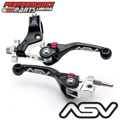 ASV BLK F4 Short Front Brake + Clutch Lever, Std Perch, Ohvale GP0 110 4Sp 2021