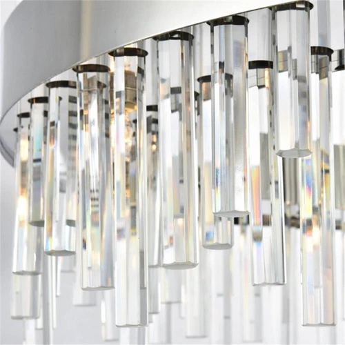 Elegant Lighting Dallas 16 Light Royal Cut Crystal Chandelier in Chrome - Picture 6 of 8