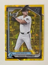 2024 Bowman Draft Sapphire FENWICK TRIMBLE Yellow /75 chrome refractor
