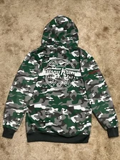 Limited Edition Hoodie Krispy Kreme Green Camouflage Full Zip Size Medium(MSN41)