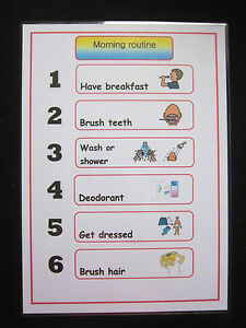 Morning Routine Chart