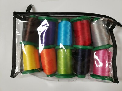 New, Amann Isacord 12 spools embroidery threads, multi colors.