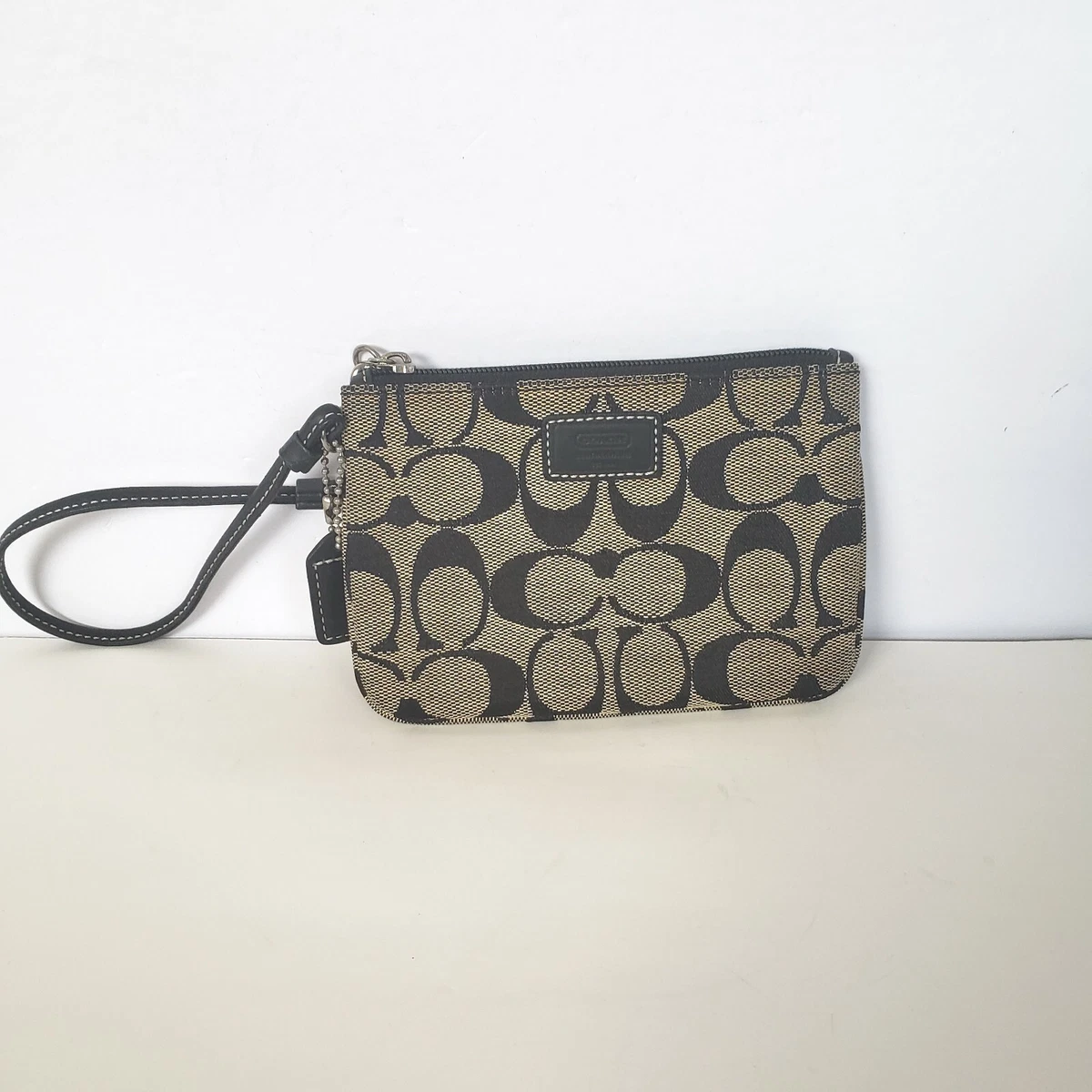 black coach wallet wristlet