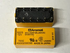 NEW 2 Pcs Lot -  Aromat  S2EB-12V 4A 1/20HP125.250VAC 3A30VDC Relay USA SHIPPING