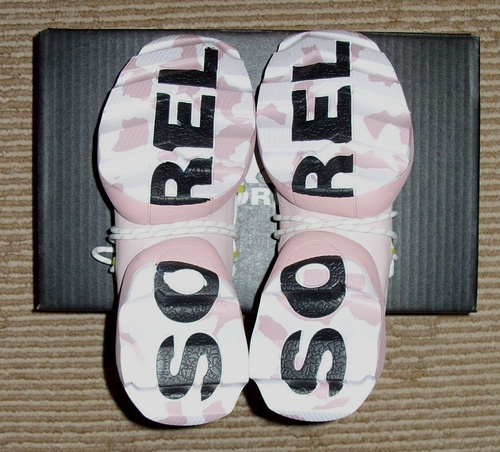 Sorel Kinetic Impact Lace Womens Size 7.5 White Eraser Pink Sneakers! NL4694-101 - Picture 4 of 7