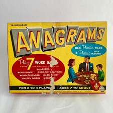 Vintage Transogram Anagrams Word Game #1150 7 Word Games