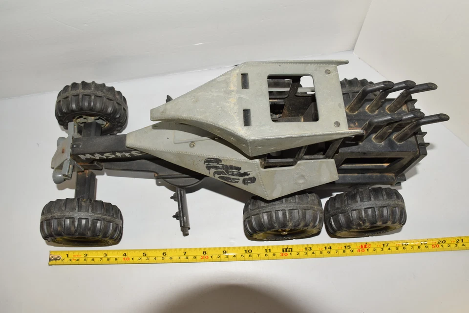 Antigo 1986 Tonka Masher Steel Monsters Road Grader Truck - 17”L x 7 3/4” W - Imagem 2 de 4