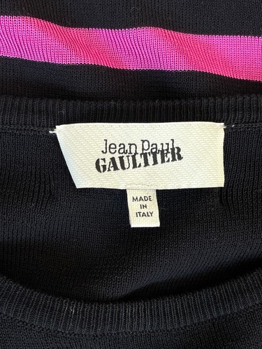 Jean Paul Gaultier striped dress in black and pink - Size S - Picture 5 of 7