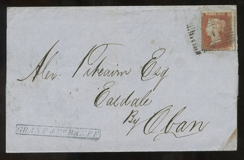 GB QV PENNY REDS SCOTLAND POSTMARKS on COVER ..PRICED SINGLY - Picture 59 of 79
