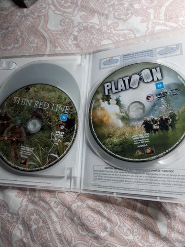 THE THIN RED LINE./GALLIPOLI./PLATOON. Dvd.3 Disc Set.VERY gc.Reg 4 - Picture 4 of 4