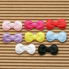 150pcs x 7/8" Mix Padded Plain Satin Bow Appliques Hello Kitty DIY Crafts ST591