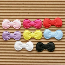 150pcs x 7/8" Mix Padded Plain Satin Bow Appliques Hello Kitty DIY Crafts ST591