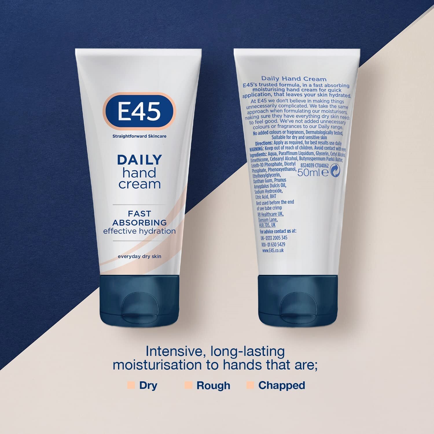 E45 Daily Hand Cream 50 ml Hand Cream for Very Dry Hands