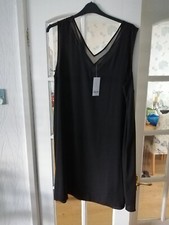 BNWT EVANS SIZE 24 BLACK FLIMSEY Dress