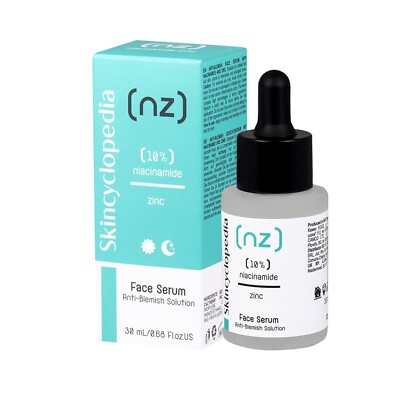 Skincyclopedia Pure Niacinamide & Zinc Face Serum, Anti Blemish & Pore Minimizer