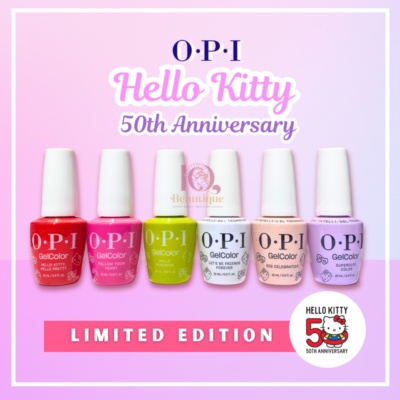 OPI Hello Kitty 50th Anniversary Gel Polish LIMITED 6 COLORS *Pick
