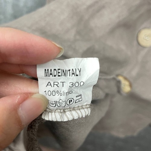 Coastal Lagom Linen Button Front Pockets Maxi Skirt Medium Beachy Minimalist - Picture 6 of 8