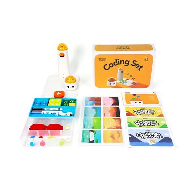 Coding Robot Set for Kids Ages 4+, STEM Educational Toy, Early Programming fo...