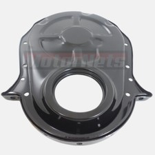 Black Steel Timing Chain Cover For Chevy 1966-90 Big Block Bbc 396 402 427 454