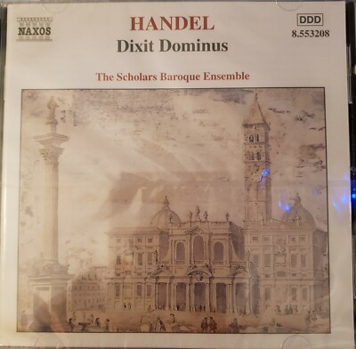 Handel Dixit Dominus CD 1999 Naxos Scholars Baroque Ensemble FAST SHIP FROM USA