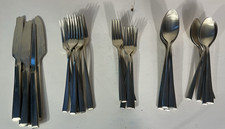 Cambridge Satin Stainless Flatware Lot 26 Pcs...