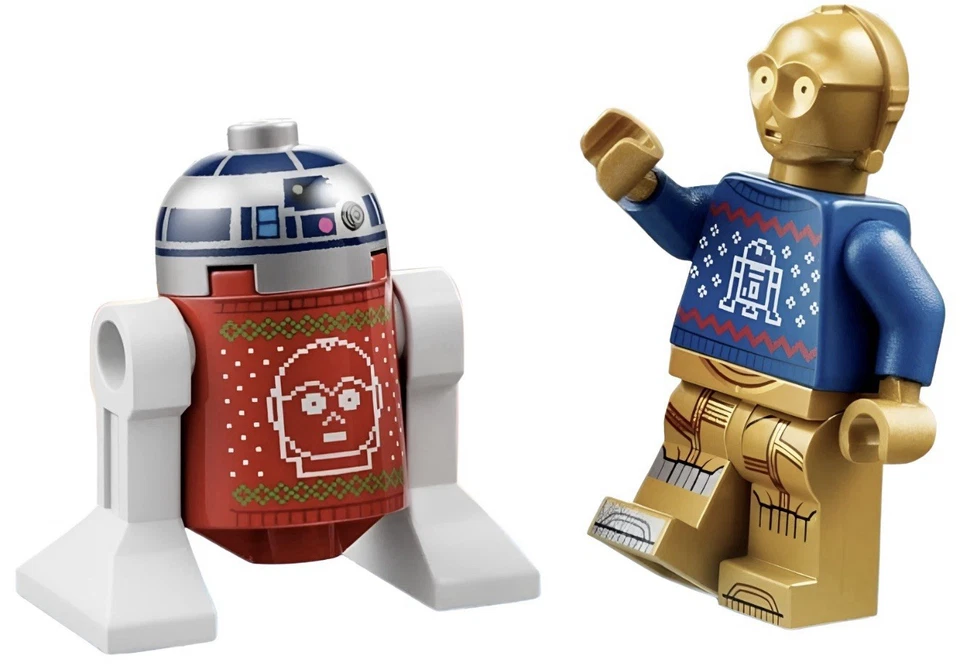 LEGO Star Wars Christmas Sweater C-3PO Protocol Droid & R2-D2 Astromech Droid - Image 3 of 3