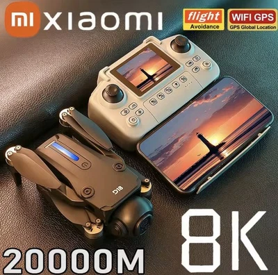 ✅ Drone Xiaomi D18 8K HD GPS 5G Double Caméra Brushless FPV Obstacles VR - Photo 1/4