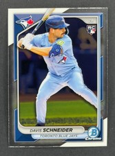 2024 Bowman Chrome Rookie #13 - Davis Schneider RC - Toronto Blue Jays