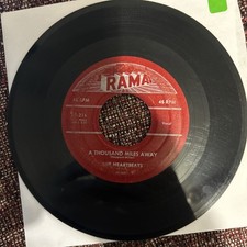 The Heartbeats A Thousand Miles Away 45 Rpm Vinyl Record RAMA DOO WOP ROCKnROLL