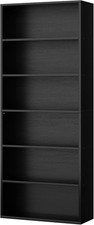 Bookshelf,6-Tier Open Bookcase and Bookshelves,6 Shelf Display Storage Shelves F
