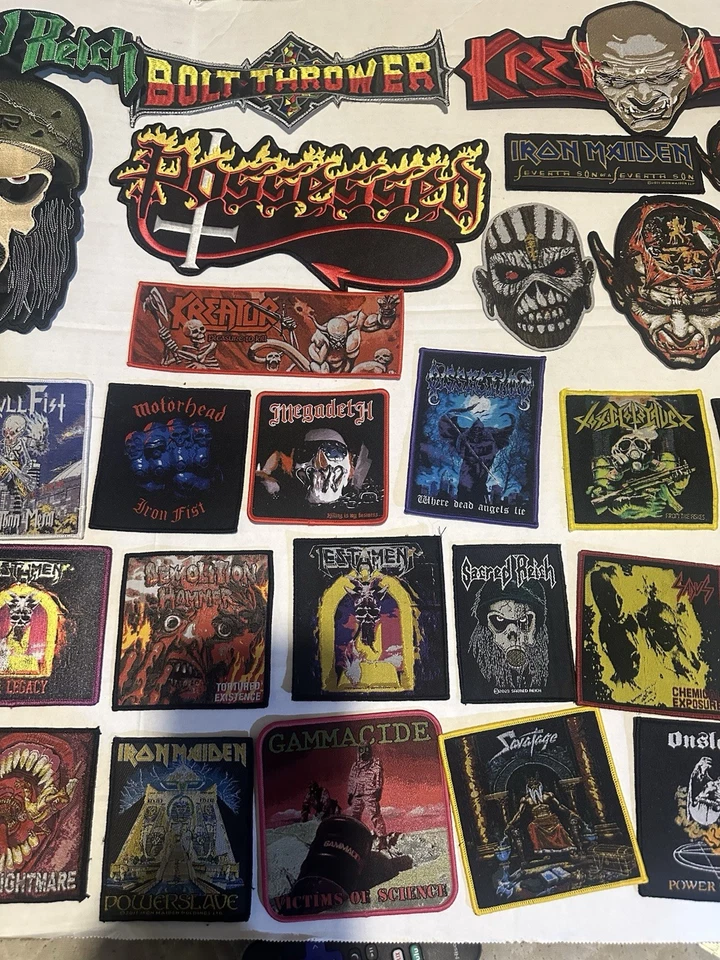 Lote de parches de música heavy metal Foto 3 de 4