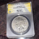 ANACS Graded AU 1928-S PEACE SILVER DOLLAR Key Date!