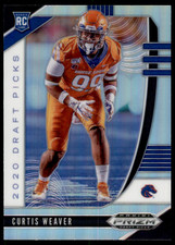 2020 Panini Prizm Draft Picks Silver Curtis Weaver Rookie #166 Boise State Holo