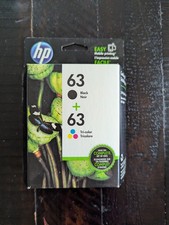 Genuine HP 63 Black  Tri-Color Ink Cartridge Combo Pack L0R46AN Exp 2018 - NEW