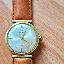 Precimax Handaufzug Armbanduhr 17 Jewels Incabloc Swiss Made 30mm Ref 7180