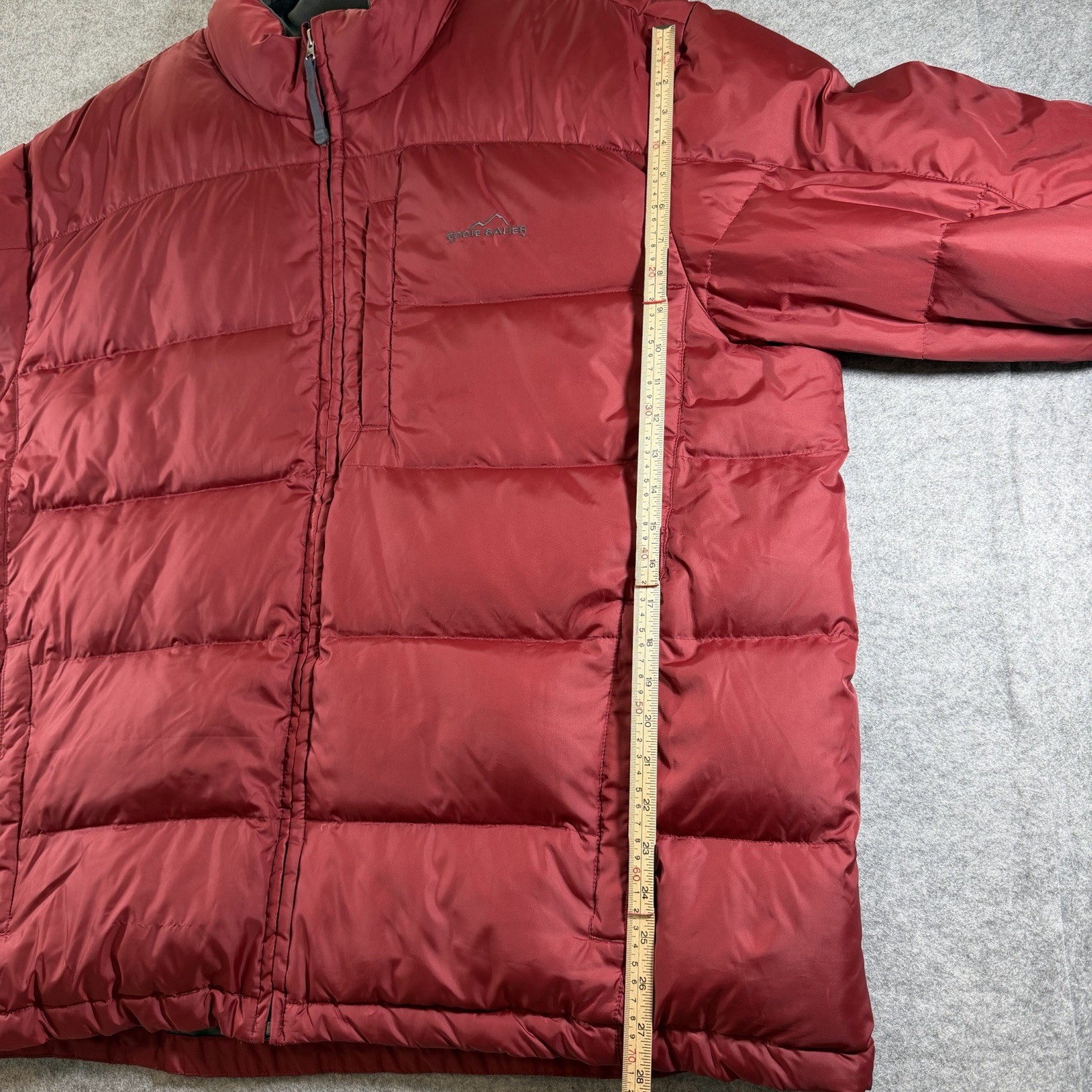 Eddie Bauer Premium 650 Goose Down Puffer Jacket Mens 2XL Maroon Heavy Duty Coat thumbnail 6