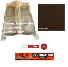 HOLDEN FX FJ SEDAN MOULDED BARK (brown) PLUSH CARPET FRONT & REAR