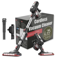 Roomie Tec Vacuum Cleaner for Home, Self Standing Cordless Stick Sweeper, Lig...
