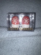 Mini Red Mitten Salt Pepper Shaker Set Amscan Ceramic Christmas Table Setting   