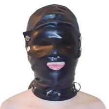 Latex Oogmaskers met knevels (XL)