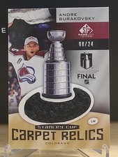 2024-25 SP Game Used #SCC-20 Andre Burakovsky 2022 Stanley Cup Carpet Relics /24