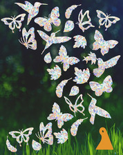 36 Pieces Window Decals for Bird Strikes, Window Clings Prevent Birds