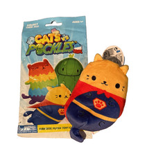 Cats vs Pickles Super Cat Plush Bean Bag 5" Mystery Bag Opened New
