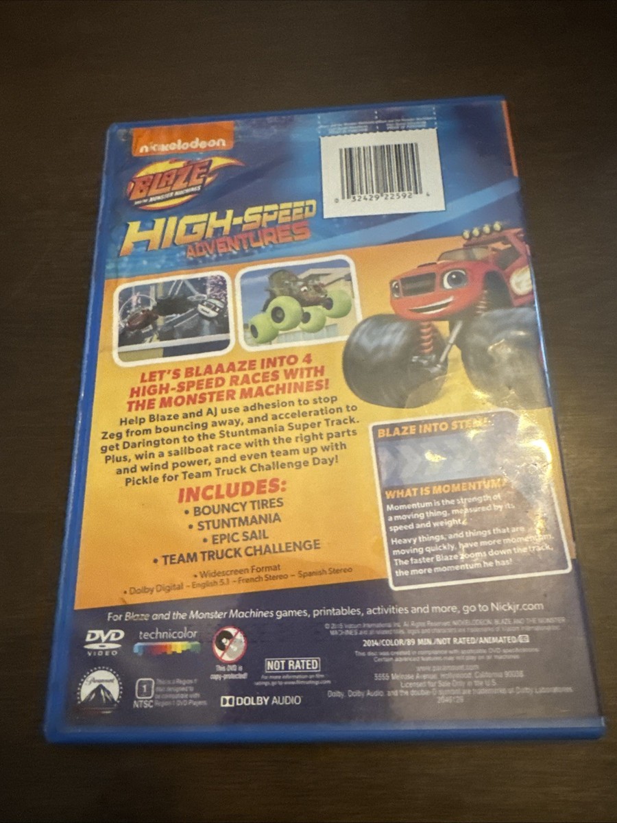 Blaze and the Monster Machines: High-Speed Adventures (DVD